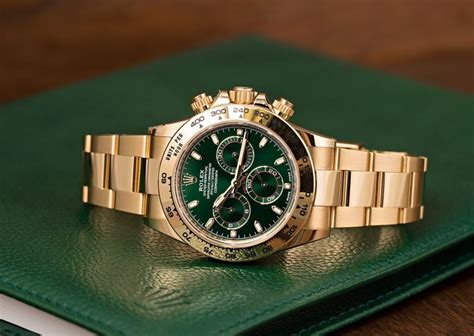 men gold rolex green face|Rolex gold watch green face.